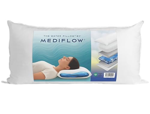 Mediflow Das erste & Original Wasserkissen, klinisch erwiesen, um Nackenschmerzen zu reduzieren & den Schlaf zu verbessern Ideal für die richtige Nackenunterstützung (40 x 80 cm)