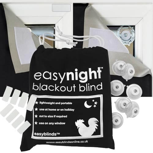 easynight Tragbare Verdunklungsfolie für Fenster, für Reisen, Größe L 2m x 1.45m